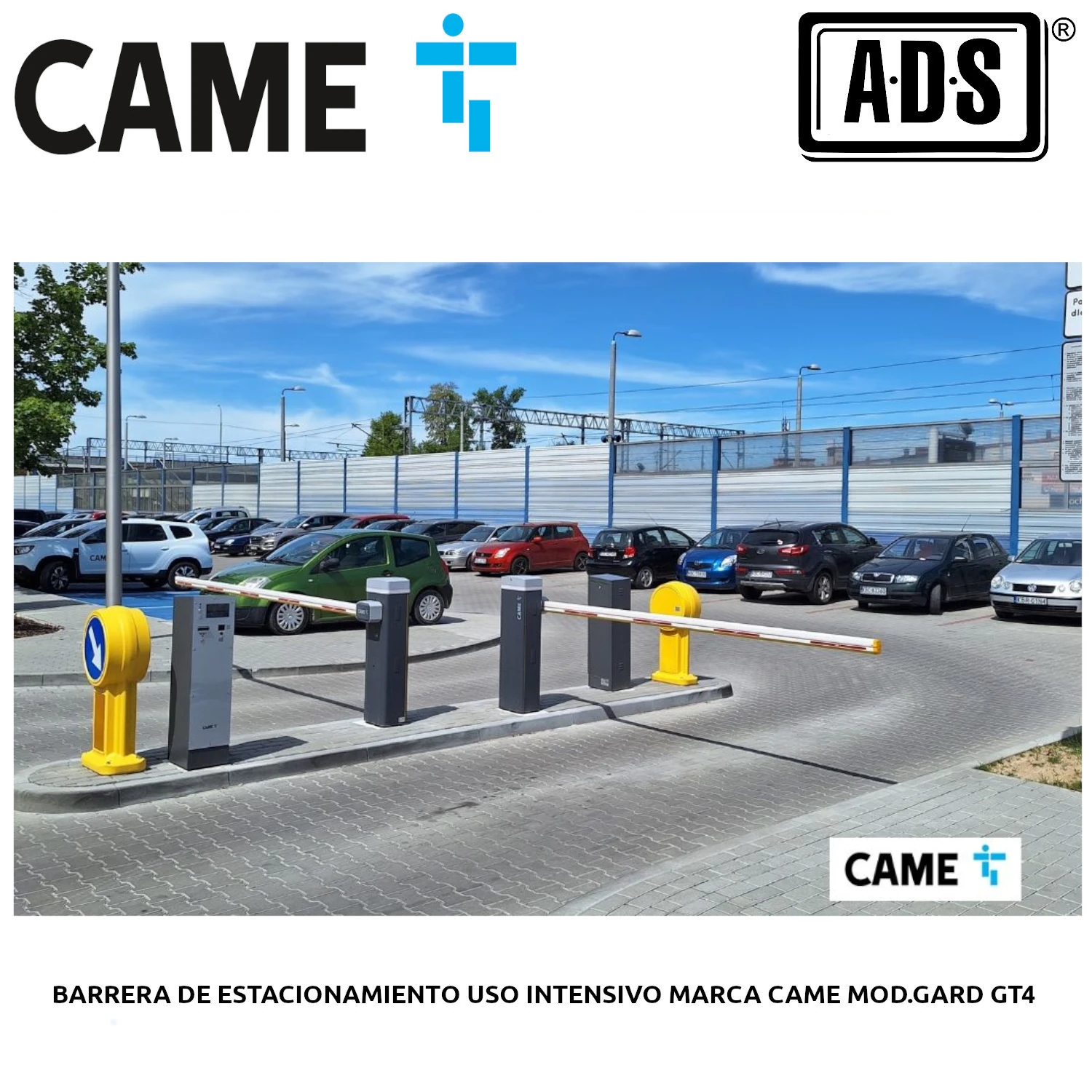BARRERA DE ESTACIONAMIENTO USO INTENSIVO MARCA CAME MOD.GARD GT4